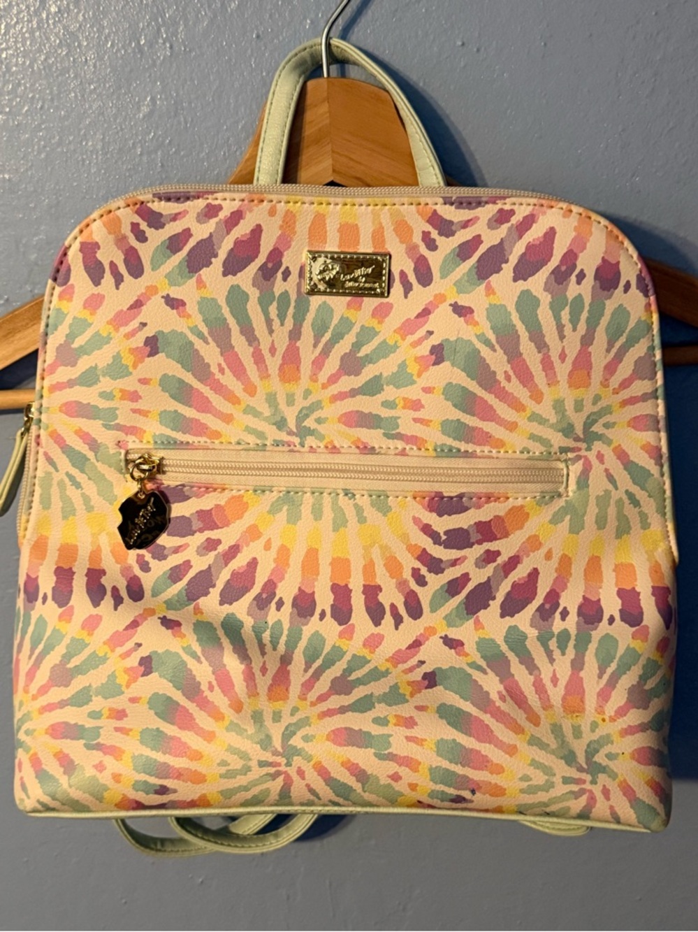 Betsy Johnson Pastel Tie-Dye Pattern Women’s Backpack